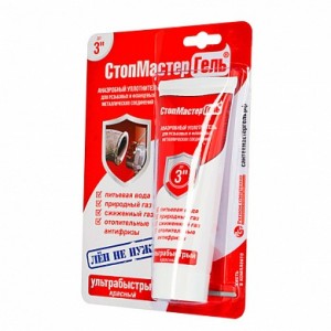 Анаэробный уплотнитель резьбы 60 г, красный СантехмастерГель