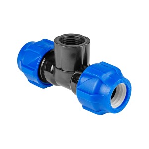 Тройник компрессионный 50х1/2"х50 внутренняя резьба