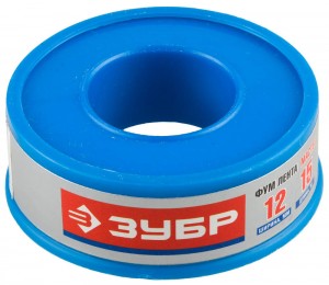 Лента ФУМ 12мм х 15м, для воды ЗУБР "МАСТЕР"