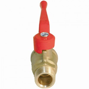 Кран шар. рыч. 3/4", штуцер-штуцер, вода БАЗ