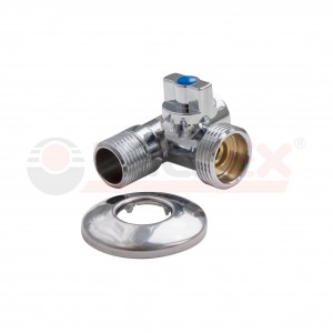 Кран шар. трехпроходной, правый VALFEX