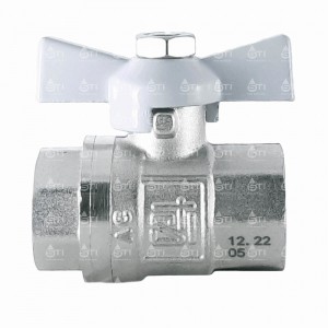 Кран шар. баб. 3/4", гайка-гайка, вода STI