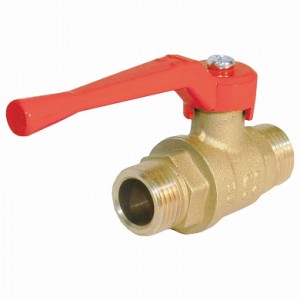 Кран шар. рыч. 1/2", штуцер-штуцер, вода БАЗ