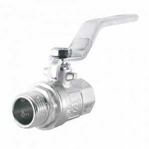 Кран шар. рыч. 3/4", гайка-штуцер, вода STI