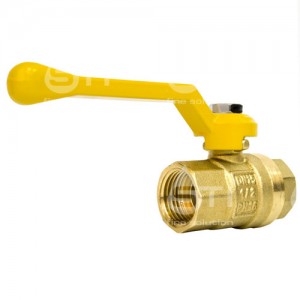 Кран шар. рыч. 1 1/2", гайка-гайка, газ STI