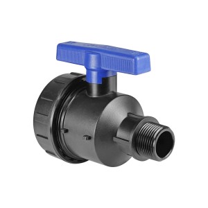 Кран компрессионный 1 1/4", гайка-штуцер