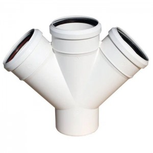 Крестовина 110х110х110-45*, одноплоскостная, внутр. малошумн. канализ.