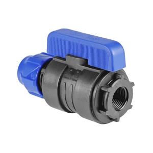 Кран компрессионный 32x1/2", цанга-гайка