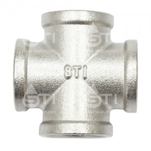 Крестовина 3/4" никелированная