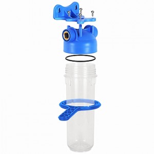 Корпус магистрального фильтра 3/4", прозрачный, 10" АКВАБРАЙТ