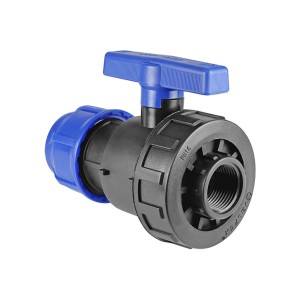 Кран компрессионный 63x1 1/2", цанга-гайка