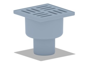 Трап вертикальный 50, пластиковая решетка 100х100 мм АНИПЛАСТ