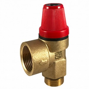 Клапан предохранительный 1/2"x3/4", 6 бар, гайка-штуцер STI