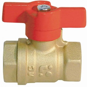 Кран шар. баб. 1/2", гайка-гайка, вода БАЗ