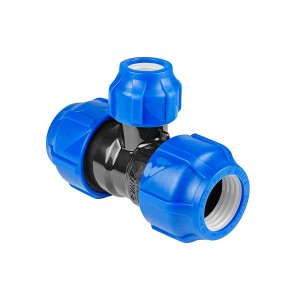 Тройник компрессионный 40х20х40