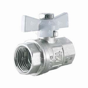 Кран шар. баб. 1/2", гайка-гайка, вода STI