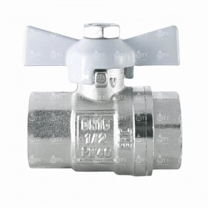 Кран шар. баб. 1/2", гайка-гайка, вода STI