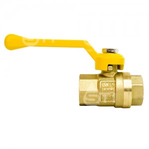 Кран шар. рыч. 1/2", гайка-гайка, газ STI