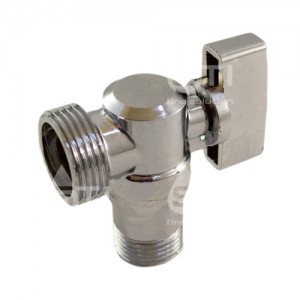 Кран шар. 1/2"x3/4", угловой, для сантехприборов STI
