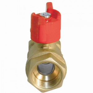 Кран шар. баб. 3/4", гайка-гайка, вода БАЗ