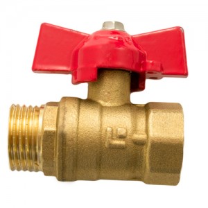 Кран шар. баб. 1", гайка-штуцер, вода 11Б27п1