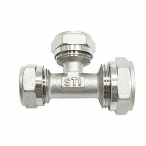 Тройник обжимной 32х26х26