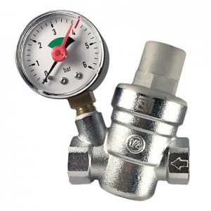 Редуктор давления 1/2", 1-6,0 бар, с манометром STI