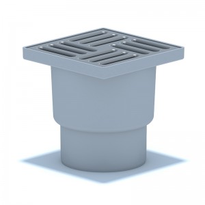 Трап вертикальный 110, нержавеющая решетка 150х150 мм АНИПЛАСТ