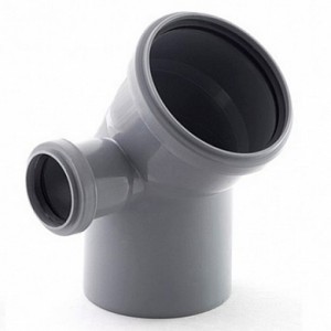 Отвод 110-45*, с выходом 50 (левый) внутр. канализ.