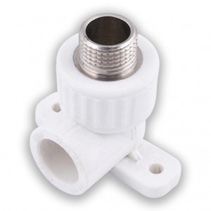 Угол ПП 25х1/2" наружная резьба, с креплениями