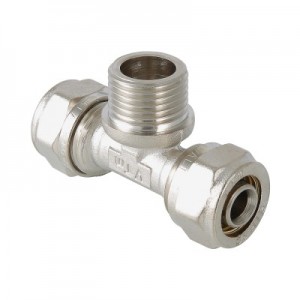 Тройник обжимной 16х3/4"х16 наружная резьба