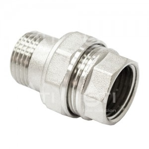 Соединитель 1/2'' прямой, никелированный
