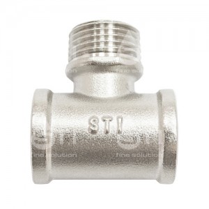 Тройник 1/2" вн./нар./вн. никелированный
