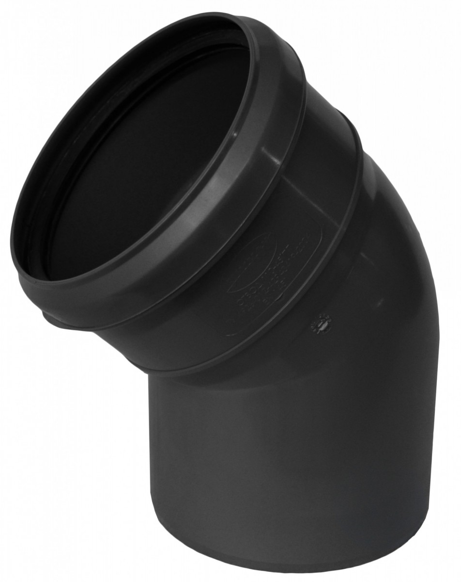 Отвод ПНД  50-45* черный