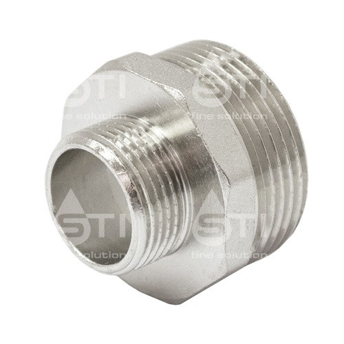 Ниппель 1/2"х1/4" никелированный