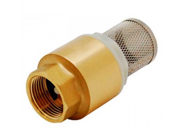 Клапан обратный 1/2", пружинный, с фильтром SANTREK Aqua