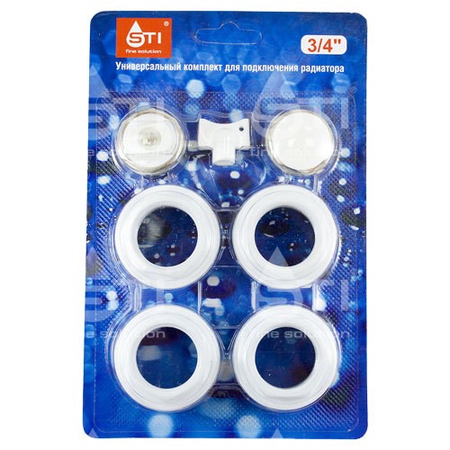 Комплект для монтажа радиаторов 1"х3/4", без кронштейнов STI