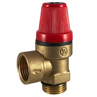 Клапан предохранительный 1/2", 3 бар, гайка-штуцер STI