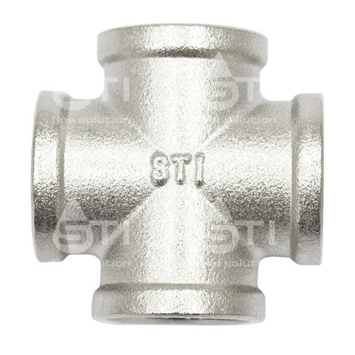 Крестовина 1/2" никелированная