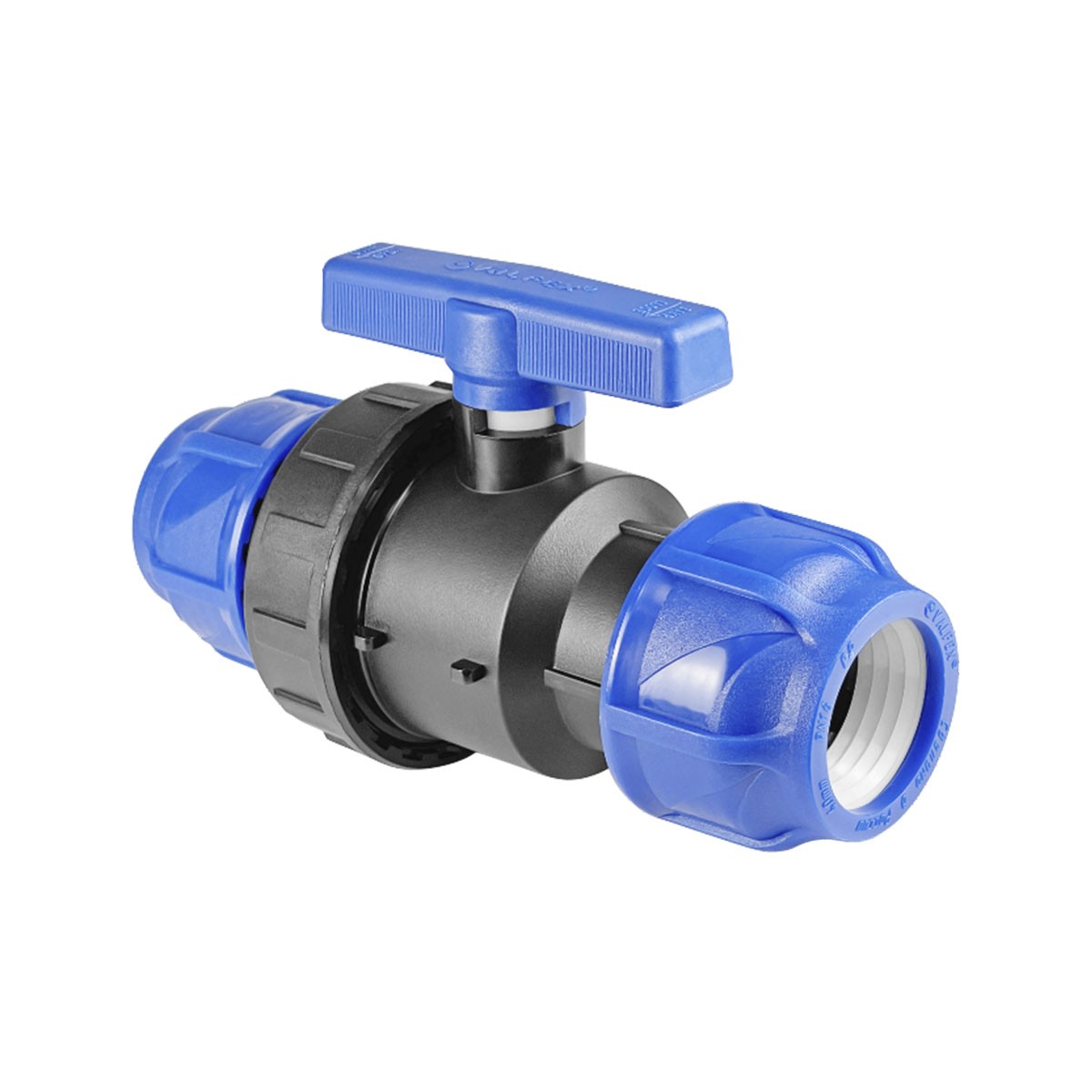 Кран компрессионный 63, цанга-цанга