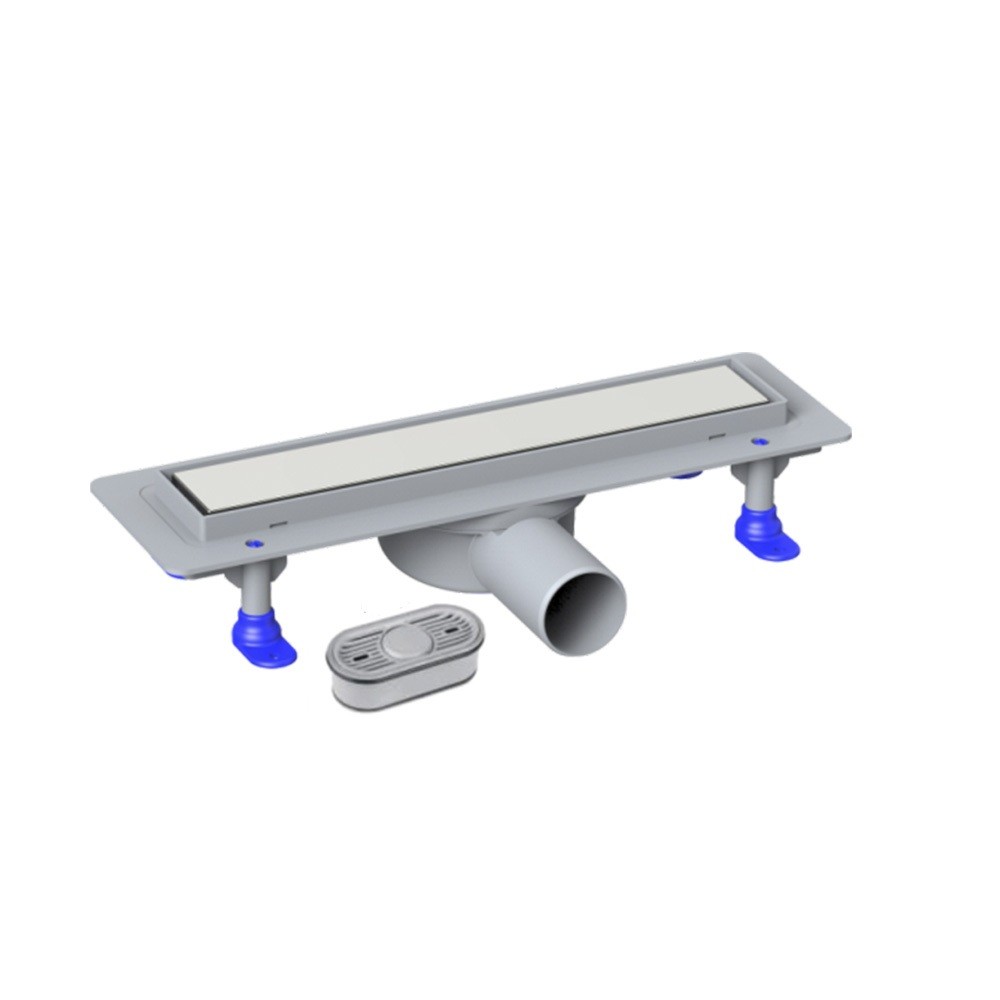 Трап линейный, 330 мм, поворотный выпуск 50 мм, нержавеющая решетка VALFEX