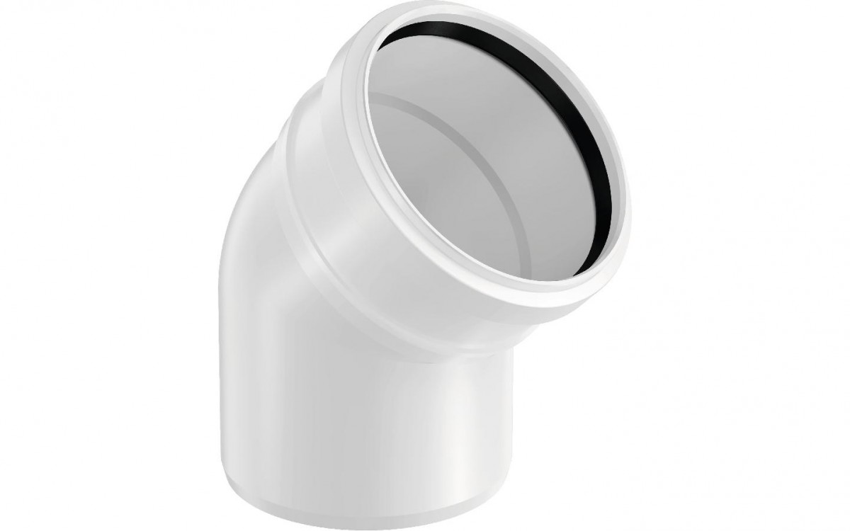 Отвод 50-45* внутр. малошумн. канализ.