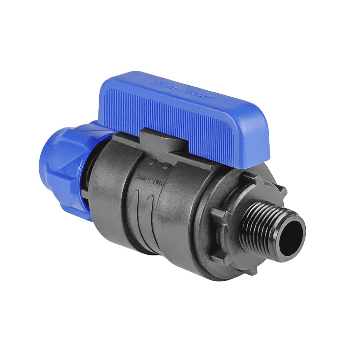 Кран компрессионный 25x1/2", цанга-штуцер