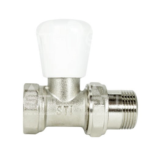 Вентиль для радиатора 1/2", прямой STI
